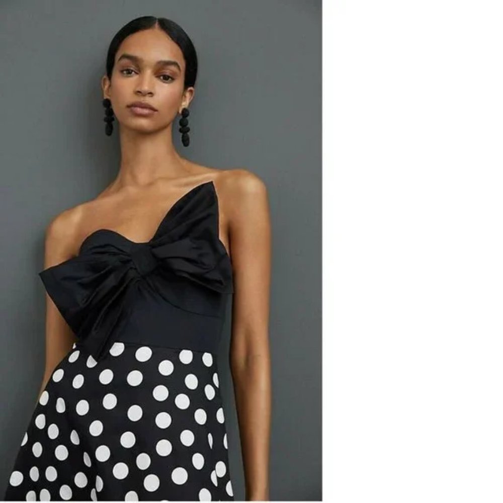 ANTHROPOLOGIE Bow-Tie Maxi Dress new - Picture 4 of 4